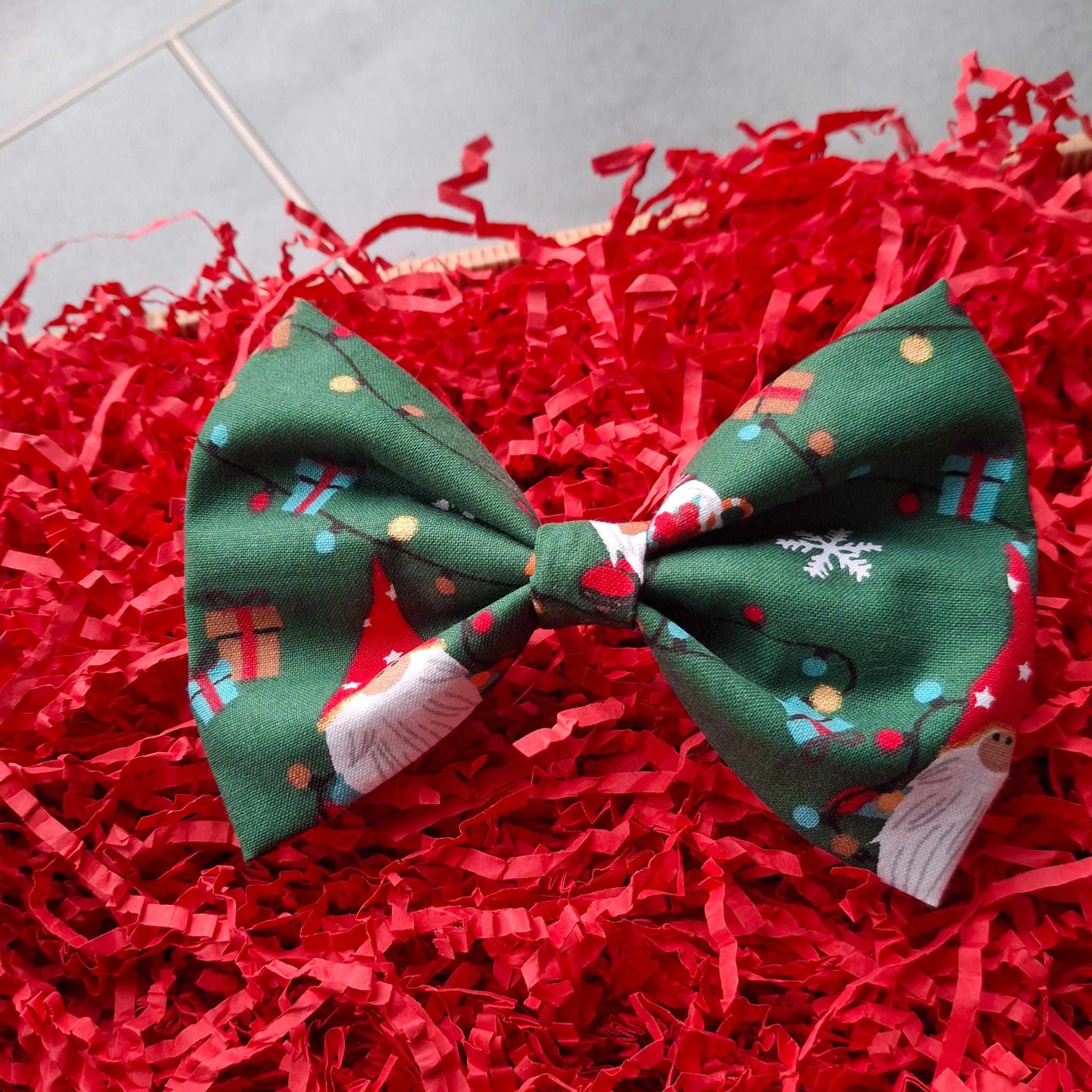 Festive Gonks Wide Bow